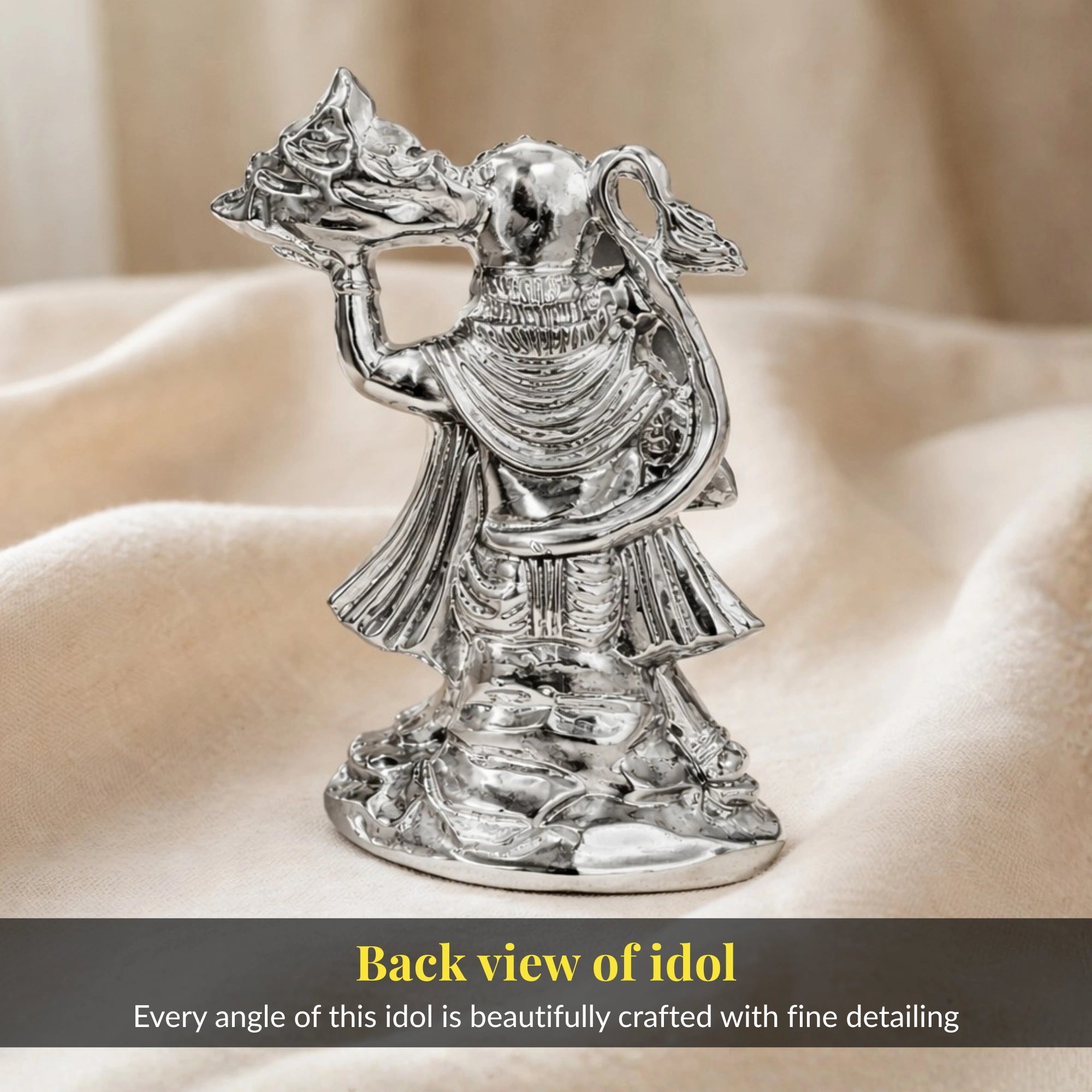 Standing Hanuman Silver-Plated Idol | Standard (5.5")