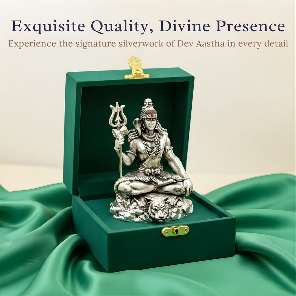Lord Shiva Silver-Plated Idol | Standard (3.7")
