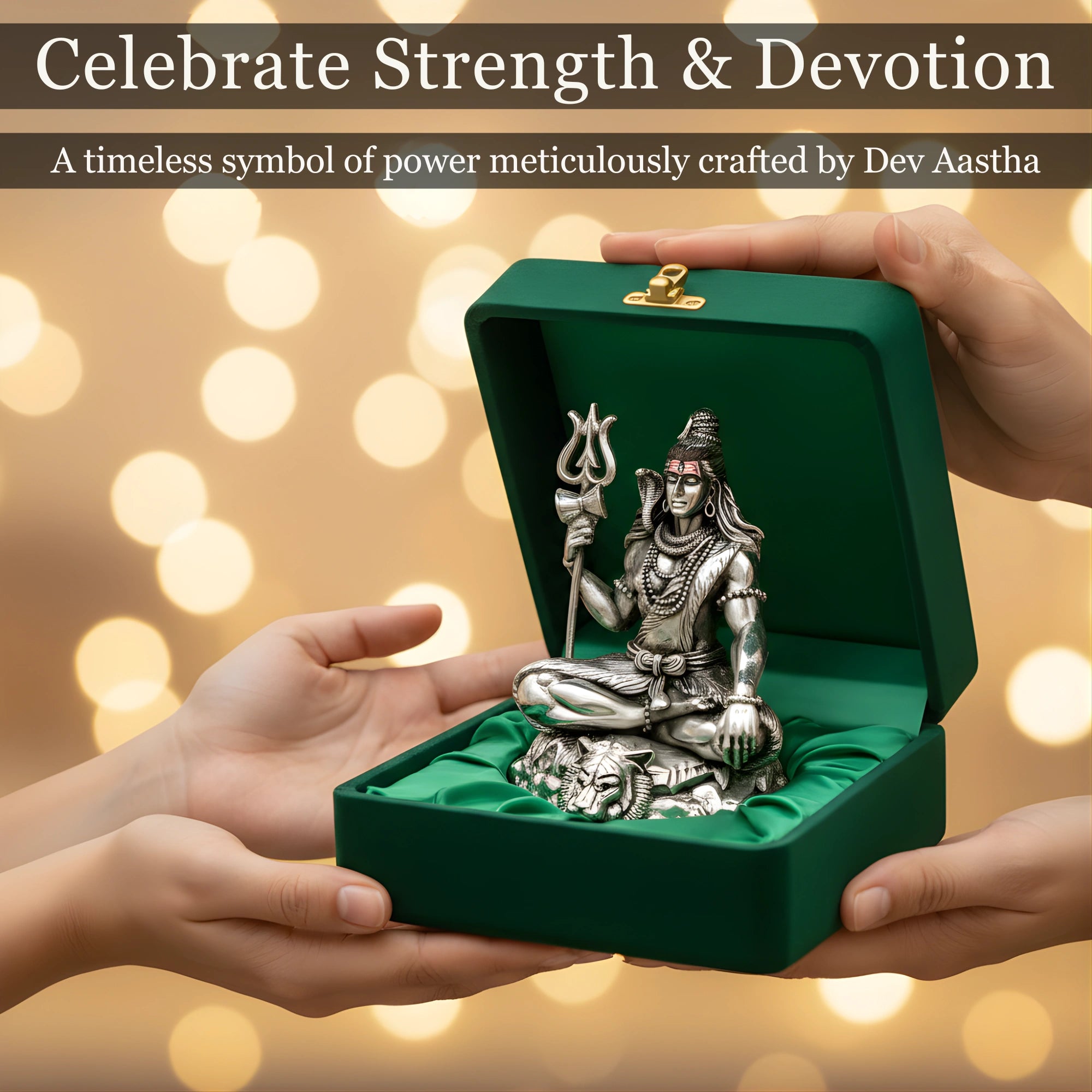 Lord Shiva Silver-Plated Idol | Standard (3.7")