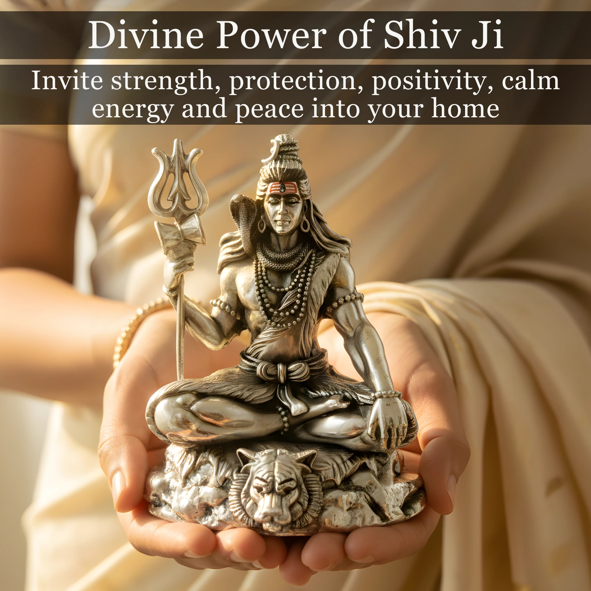 Lord Shiva Silver-Plated Idol | Standard (3.7")