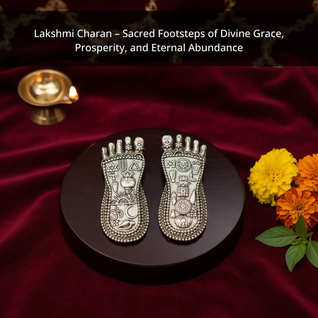 Lakshmi Charan Silver-Plated Idol