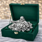 Laughing Buddha Silver-Plated Idol | Standard (4")
