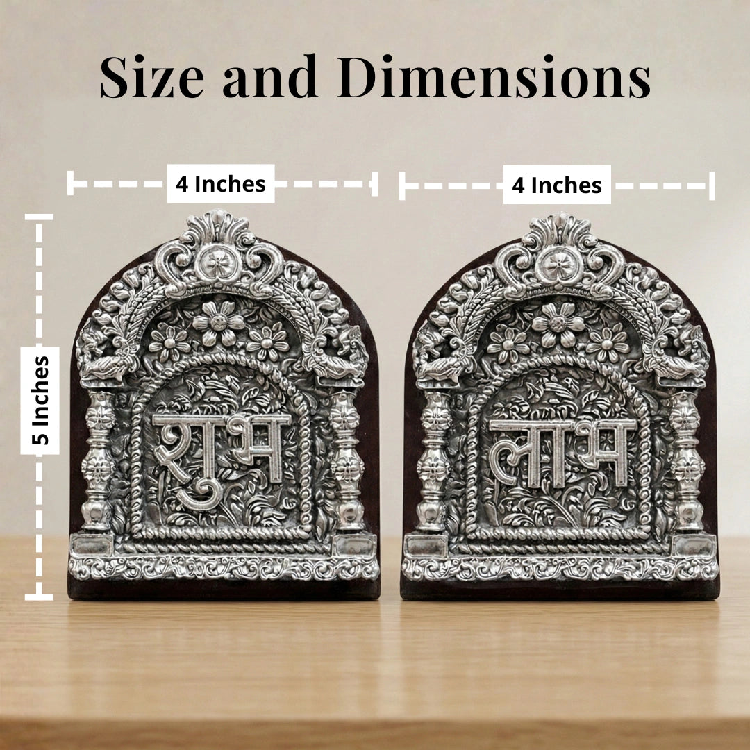 Silver Plated Subh Labh Hanging | 4.5 inch Secondary image